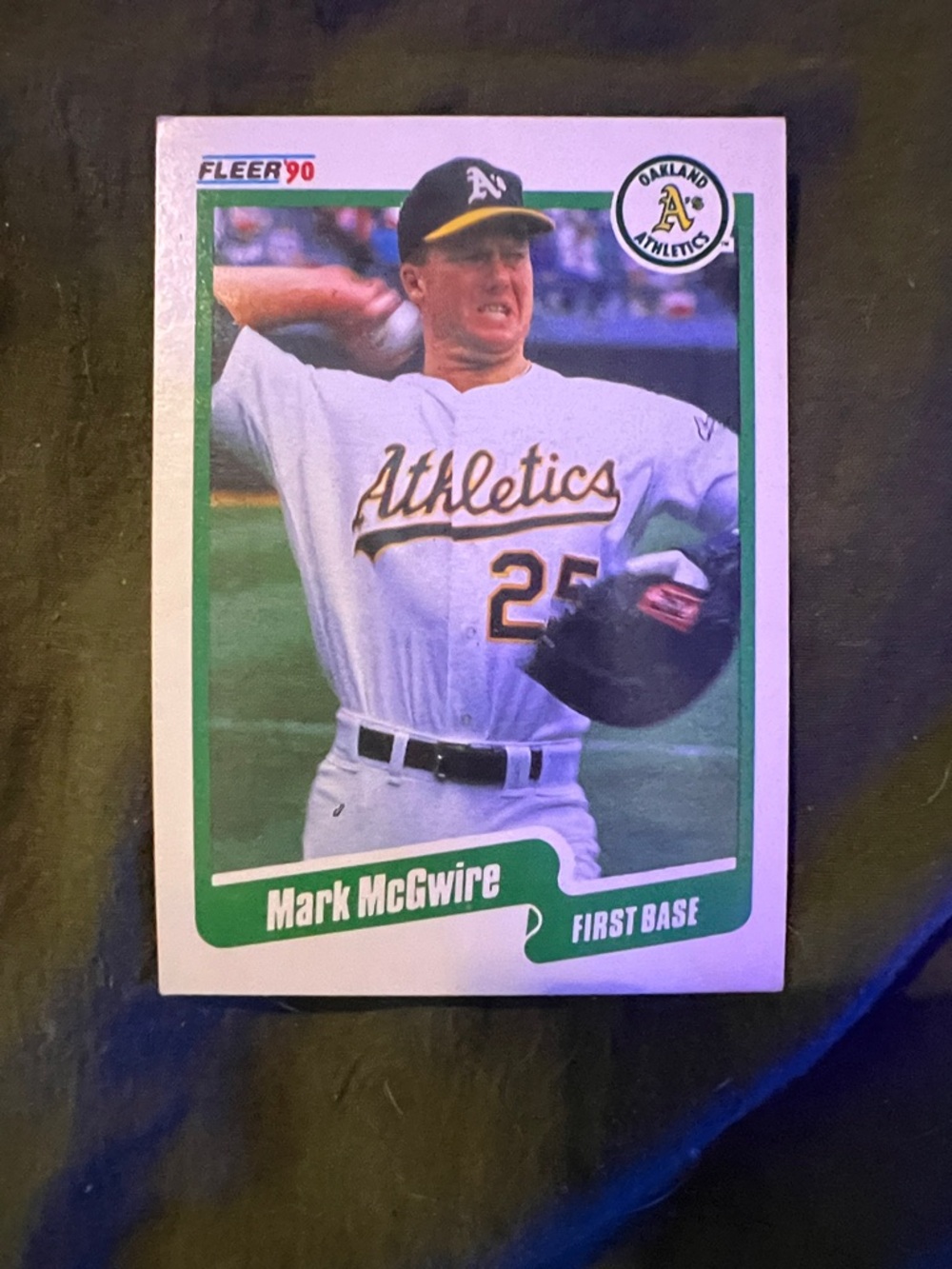 FLEER ERROR CARD 1990 #15 MARK MCGWIRE
